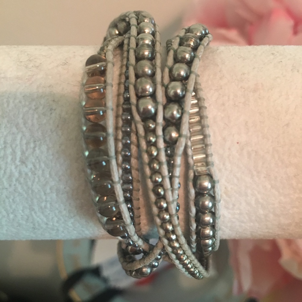 Silver Noonday infinity bracelet